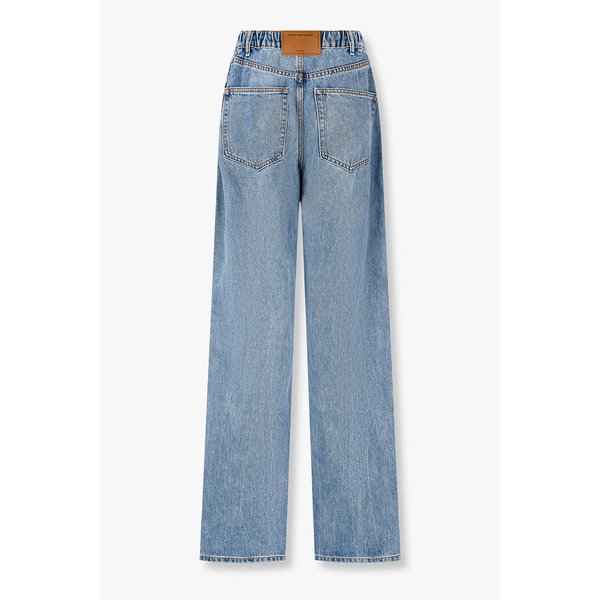 엠보싱 로고 벌룬 데님 팬츠 3616110106000