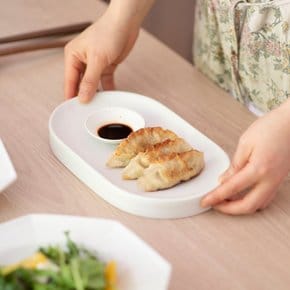 순수무광 타원통굽접시