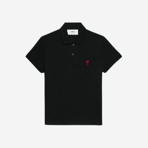 스몰 하트 로고 폴로 셔츠 블랙 아미 de Coeur Polo Shirt Black