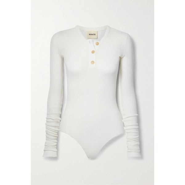 케이트 자넬 골지 코튼 혼방 보디스 오프 화이트 1647597325519152