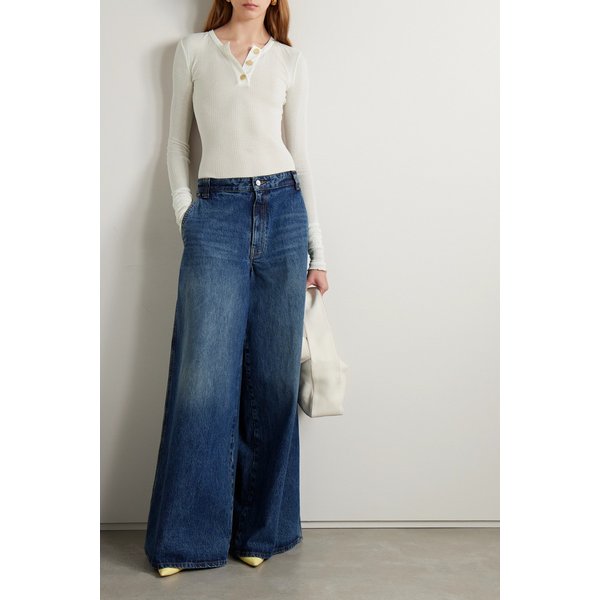 케이트 자넬 골지 코튼 혼방 보디스 오프 화이트 1647597325519152