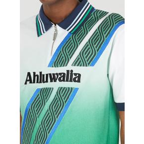 [해외배송] 22 S/S AHLUWALIA 쇼츠 슬리브 풋볼 폴로 MSS22AHL17 POLO SHIRT PIQUE B0110823487