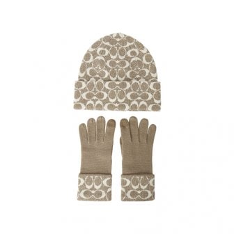 코치 [부산점] 여성 장갑 비니 세트 COWC554585 015