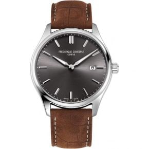 독일 프레드릭 콘스탄트 메탈 가죽 손목시계 1876613 Frederique Constant Mens 아날로그 쿼츠워