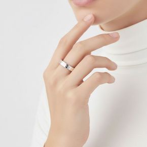 로고 레퍼런스 4MM 반지 - 실버 SM1UQ0123P8865102 271955