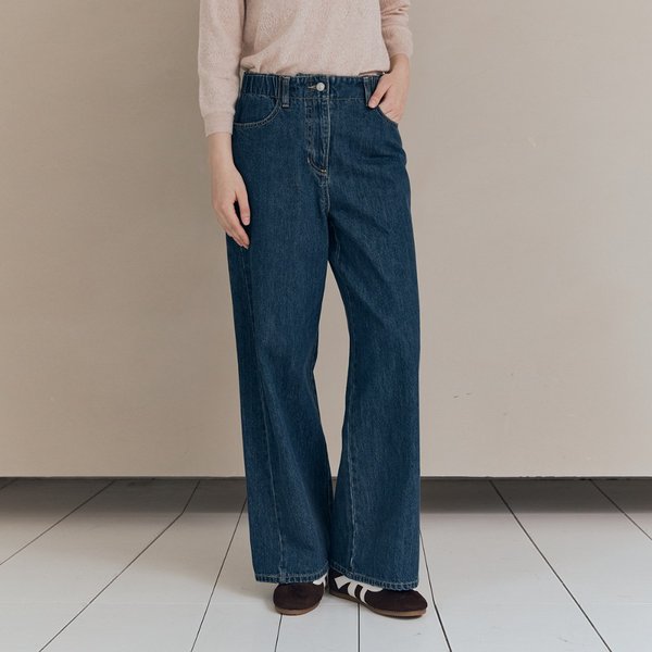 [여주점] 올앤선드리 와이드레그 데님팬츠 A5F8P359