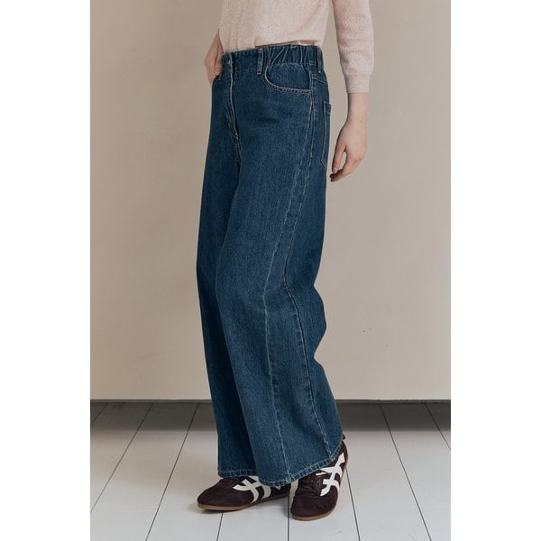 [여주점] 올앤선드리 와이드레그 데님팬츠 A5F8P359