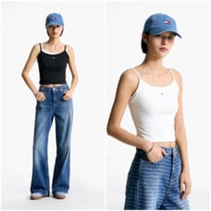 여성 2PACK 에센셜 슬리브리스 T32F1TTO06TWT1 TOMMY JEANS