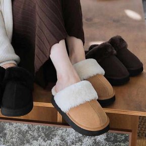 kami et muse Wedge fur slippers_KM21w174