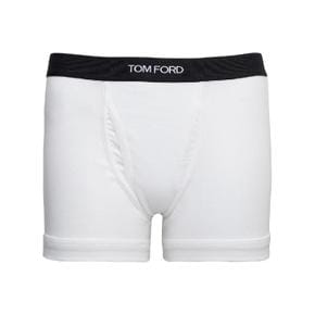 TOM FORD 화이트 코튼 로고 박서 T4LC31040100