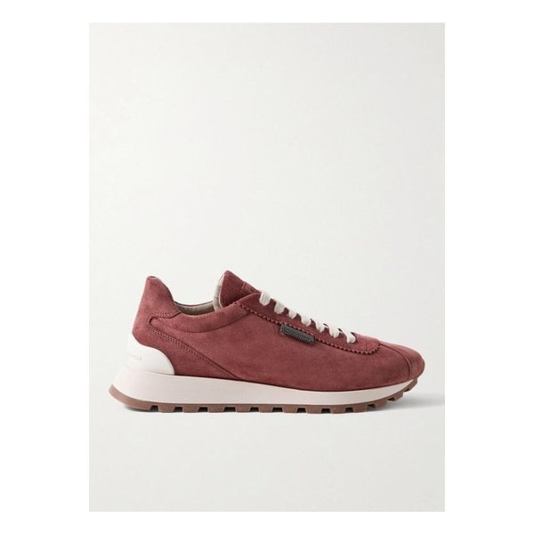 브루넬로쿠치넬리 비즈 장식 스웨이드 스니커즈 브릭 46376663162854161