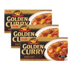 S&B 에스비 골든카레 220g 매운맛 x3