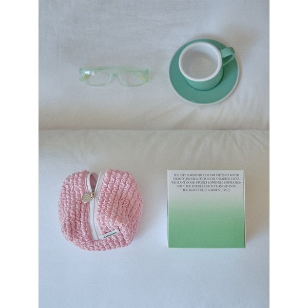 Wrinkle Pomi Pouch - Pink