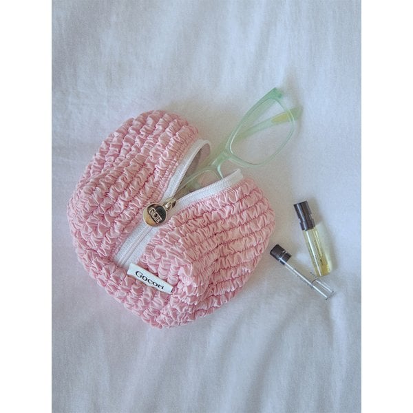 Wrinkle Pomi Pouch - Pink