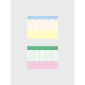 Combi Weekly memopad (2color)