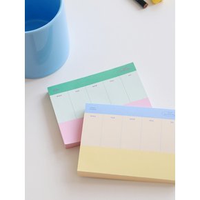 Combi Weekly memopad (2color)