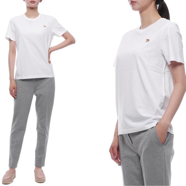 [부산점] 25SS 여성 베이비 폭스 패치 반팔티셔츠 (MW00110KJ0008 P100 25S)