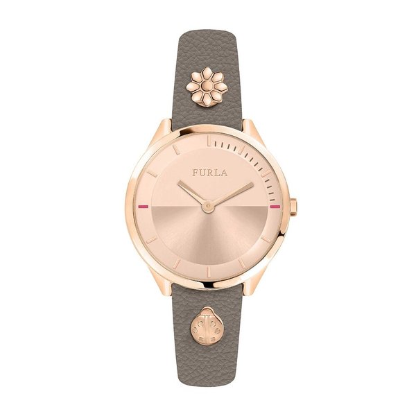 FURLA 훌라 핀 스트랩 그레이 레더 시계 R4251112506