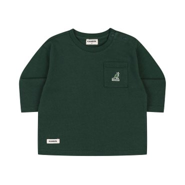 캉골키즈 [베이비] 클럽 로고 베이직 티셔츠 RC 0961 그린 (ARCCRT09610GN)