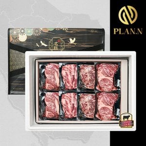 PLANN 블랙앵거스 탑초이스 명품 선물세트 5호 1.6kg(살치400,갈비400,부채400,척아이롤400)