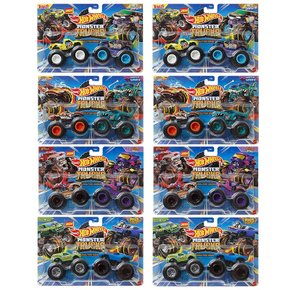 핫윌 Hot Wheels 몬스터 트럭 1 64 2팩 어소트 2대 세트 × 8세트