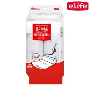 롯데이라이프 뜯기쉬운 테이프클리너리필2P16cmx10m 찍찍이 테이프청소기 먼지테이프 애완청소용품 청소용