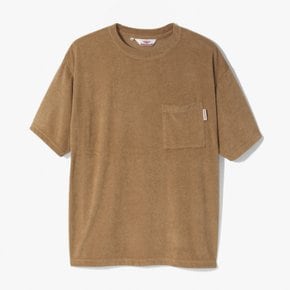 바튼웨어 반팔티셔츠 BEACH TEE (TERRY CLOTH) TAN BAD1M60001A47