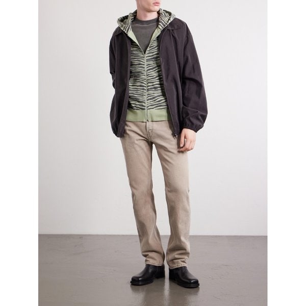 점보 프린트 코튼 집업 후드 티셔츠 46376663162938928