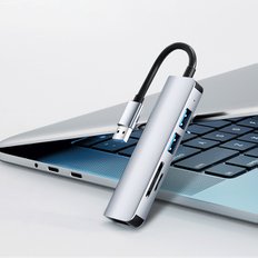  보스위즈 5in1 USB A타입 멀티 확장 허브 어댑터 BOS-U5IN1