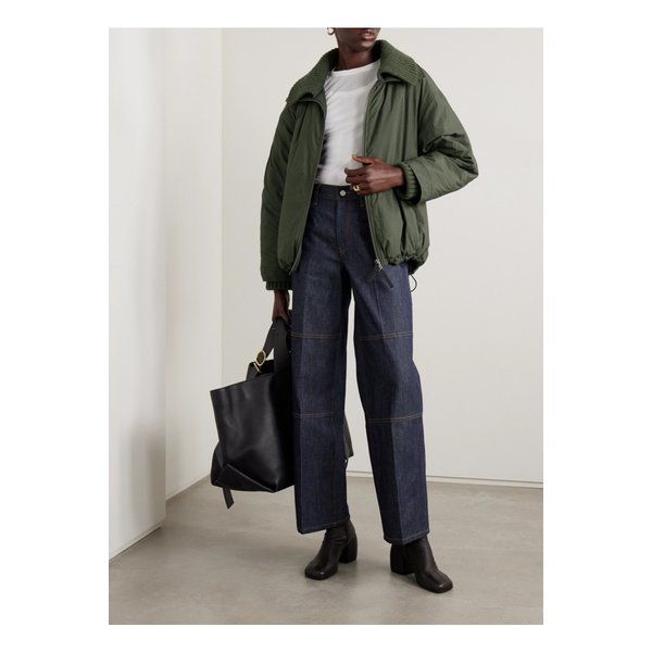 프로엔자슐러 베로니카 리브 니트 트리밍 패딩 코튼 블렌드 셸 코트 1647597354062913