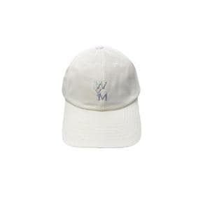 오로라 엠보싱 볼캡 화이트   24SS W241AC51662W