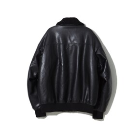 614 VEGAN LEATHER MUSTANG_BLACK