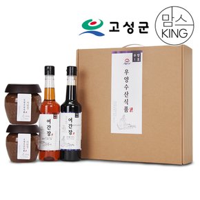 우양수산 메주품은 어간장 500ml+어간장 500ml+어된장 500g x 2개 선물세트