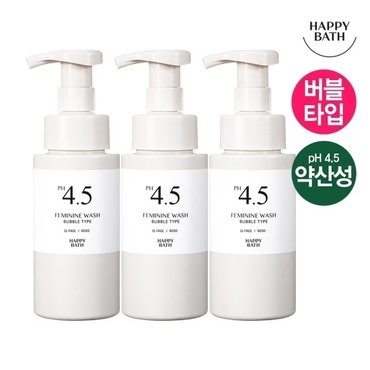 해피바스 [금주특가]해피바스 PH4.5 쑥 버블 여성청결제 250ml 3개