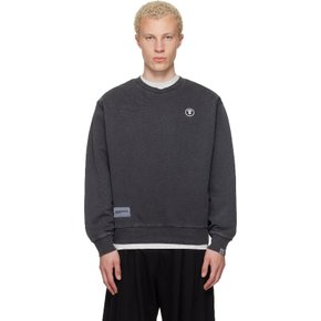 그레이 에이프 나우 문페이스 크루넥 스웨트셔츠 AAPSWMC350XXPBKL Light BlackBKL