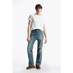 공용 스몰 자수 티셔츠 T32F1TTO06TMT1 TOMMY JEANS