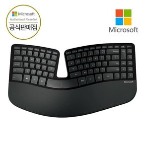 [ Microsoft 코리아 ]  스컬프트 에고노믹 인체공학 데스크탑 무선키보드+마우스