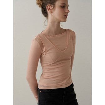 blank03 wool line layered top (4colors)