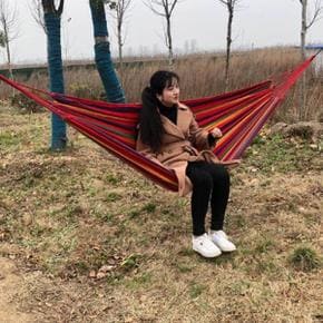 /오너클랜 캠핑그네 캔버스 우드바 해먹 일반형 (WC3CE0C)