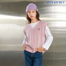 오션스카이 여아 기모골지 브이넥 베스트 BFJG7352C0T_P330856278