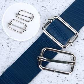 가방끈클립 가방끈 부자재 끈조절 클립 실버 32mm 2P