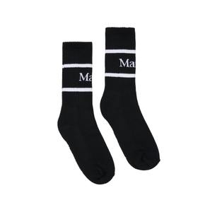 [마르디메크르디악티프]SOCKS ACTIF_BLACK WHITE/ AFK23JSC002BKWH