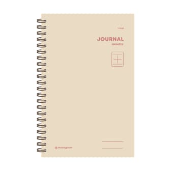  0[꿈드림22]모노그램 monogram 만년 다이어리 journal undated 1년 Sweet Brown 6.8 MG-52