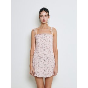 Frill mini dress (pink)