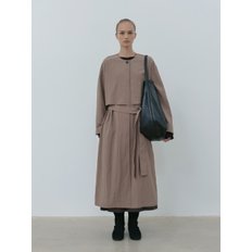 layered trench coat (mocha beige)