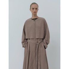 layered trench coat (mocha beige)