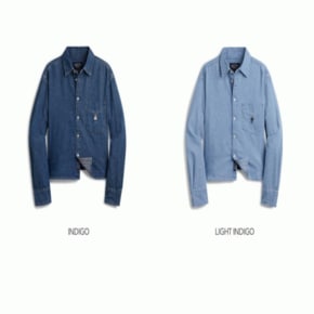 여성 스티브 크롭 데님셔츠Steve Crop Denim Shirts_A WHYJE2336F