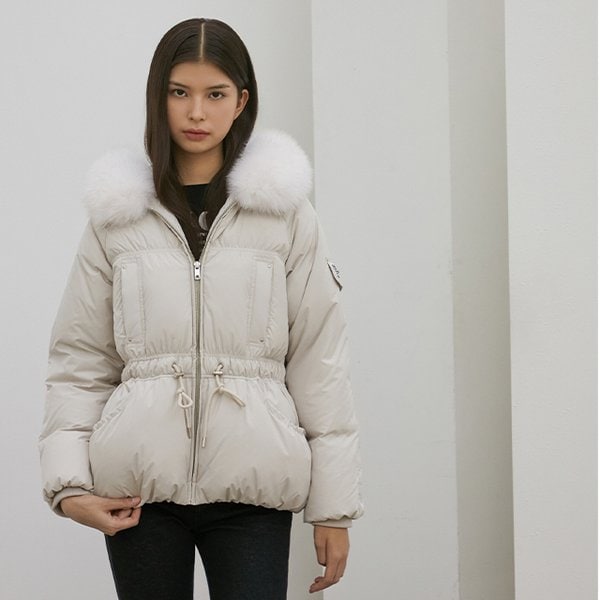 [시흥점] 여성 허리 스트링 폭스퍼 볼륨 점퍼(EQ4NZ063)