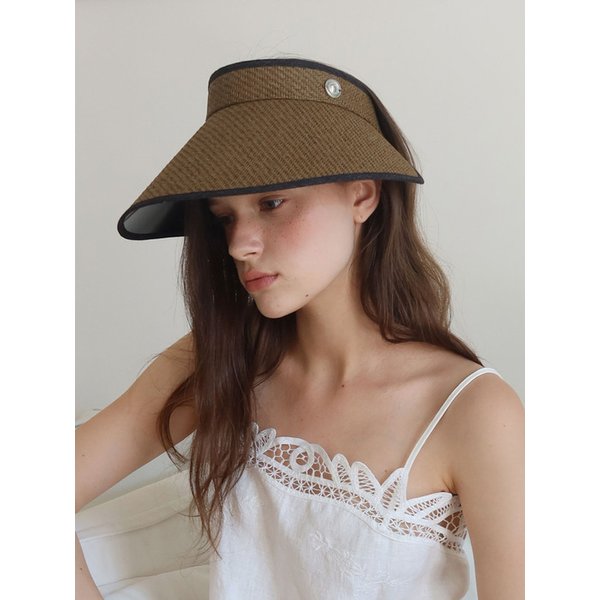 Mori Sun Visor Hat_mocha