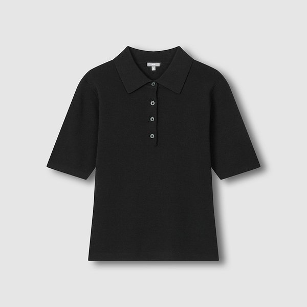 여 강연 카라 반팔 니트 J116202729099